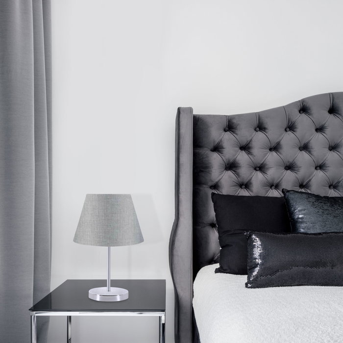 Opviq Lámpara de Mesa AYD-2853 Gris